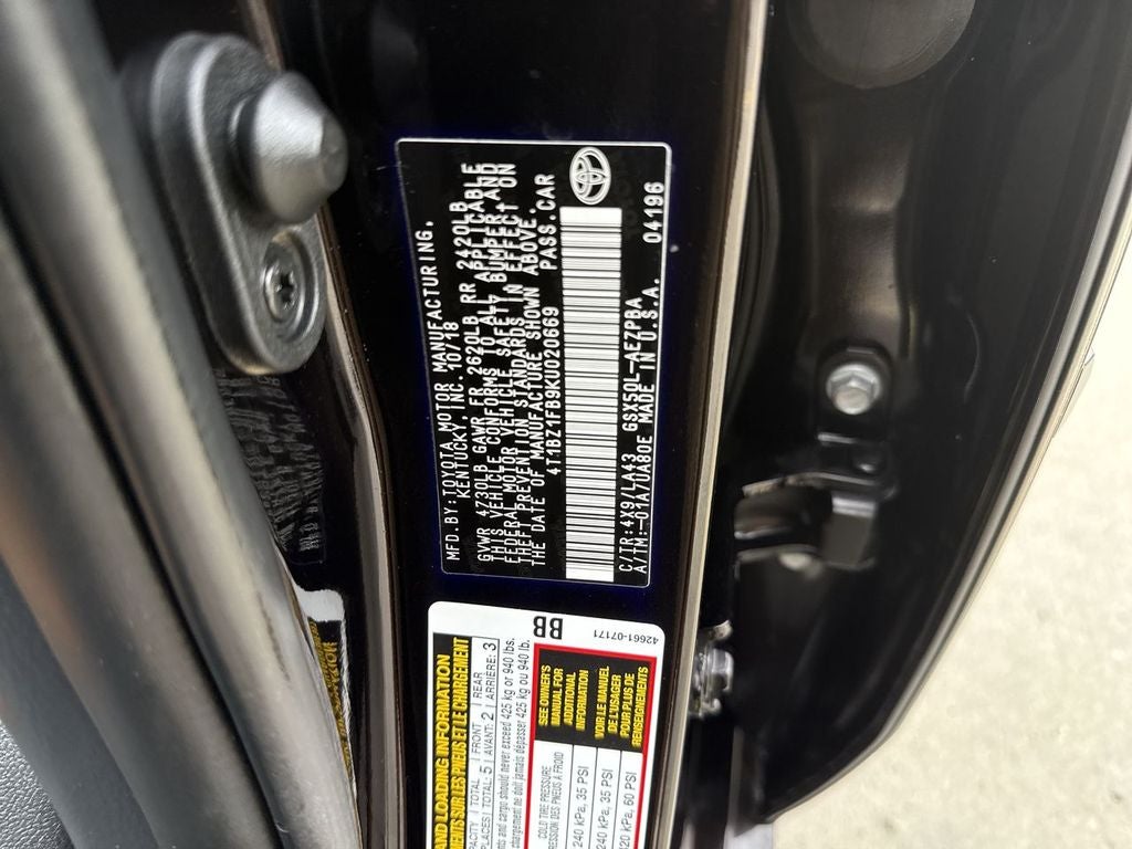 2019 Toyota Avalon Limited