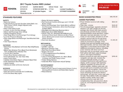 2017 Toyota TUNDRA 4X4 Limited
