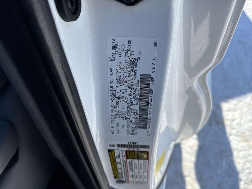 2013 Toyota Tacoma Base V6 (A5)