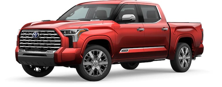 2022 Toyota Tundra Capstone in Supersonic Red | Lake Toyota in Devils Lake ND